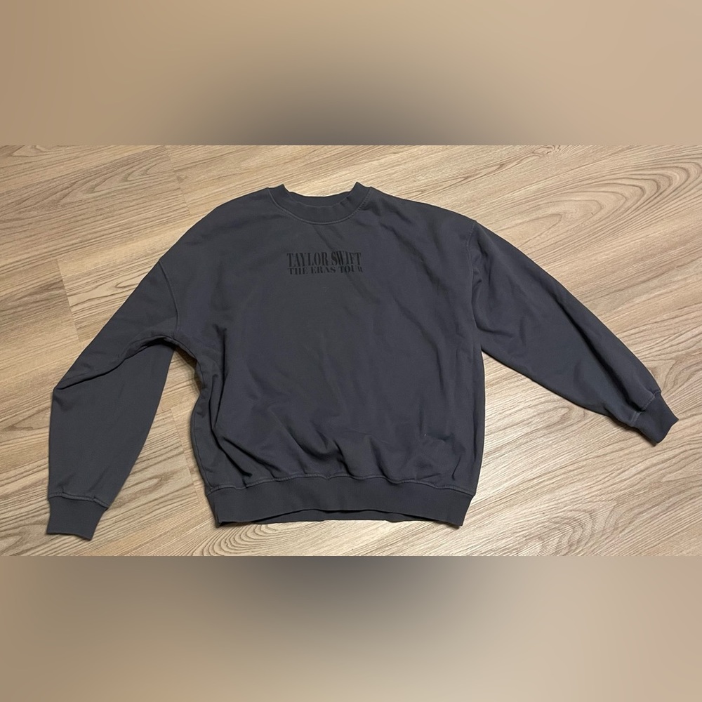 Taylor Swift - Eras Tour Official Merch Blue Crewneck Sweatshirt Unisex L New